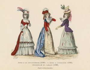 French fashions, late 18th Century by French School