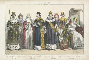 French Kings and Queens of the 13th and 14th Century by French School