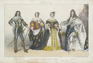 French Kings and Queens of the Elder Branch of the Bourbons by French School