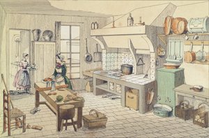 French kitchen of the mid Nineteenth century
