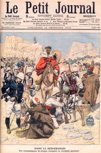 French reconnaissance expedition in Southern Morocco Illustration for Le Petit Journal, December 1906
