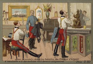 French soldiers wearing braces by French School