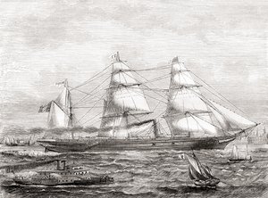 French Steam Powered Transatlantic Liner Pereire by French School