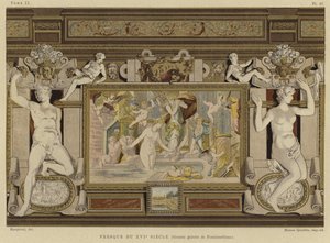 Fresco in the Chateau de Fontainebleau, France, 16th Century by French School