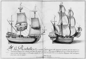 Frigates, La Rochelle, illustration from 
