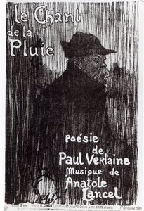 Front Cover of the Music Score Le Chant de la Pluie, from a Poem by Paul Verlaine, 1844 by French School