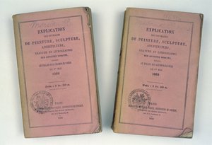 Front Covers of Two French Salon Catalogues Given to Mr and Mrs Bowes, 1868