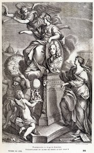 Frontispiece of the work of Bianchini on Venus - in Les terres du ciel by Camille Flammarion