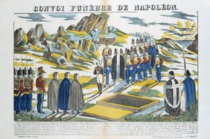 Funeral Convoy of Napoleon-le-Grand Bonaparte (1769-1821) on the Island of Sainte-Helene. Picture of Epinal by French School