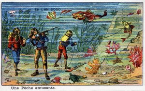 Futuredays: A Nineteenth Century Vision of the Year 2000 Series: A Fun Fishing (Under the Sea) by French School