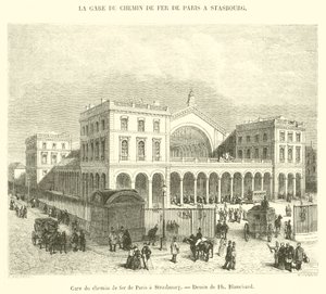 Paris to Strasbourg Railway Station by French School