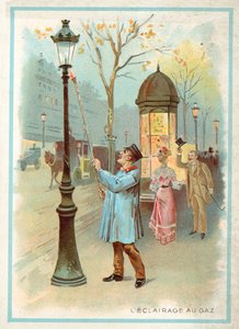 Gas lighting by French School