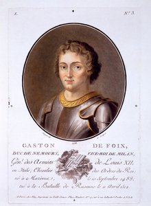 Gaston de Foix, Duc de Nemours, from Portraits des grands hommes, femmes illustres, et sujets memorables de France