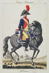 Gendarme mounted on a horse, 1807