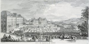 General view of the Chateau de Meudon by French School