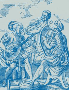German Musicians Playing Lute and Guitar by French School
