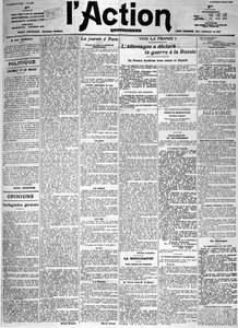 Germany Declared War on Russia - The Main Page of the Daily "L