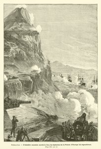 Gibraltar (engraving) by French School
