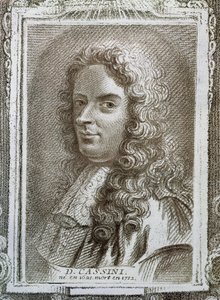 Giovanni Domenico Cassini (1625-1712), illustration from Histoire des Mathematiciens by Alexandre Saverien (1720-1805), published in Paris 1766