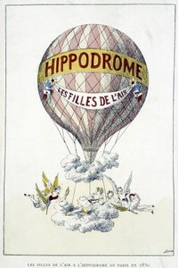 Girls in the air at the Paris racecourse