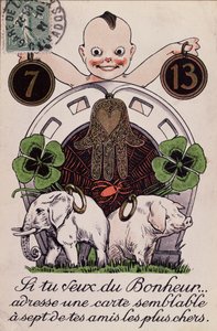 Good luck card, c.1920