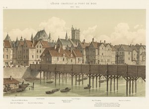 Grand Châtelet and Pont de Bois, 1621-1645 by French School
