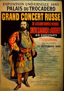 Grand Concert Russe Program by French School