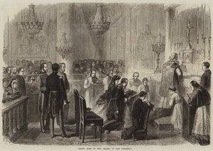 Grand Mass in the Chapel of the Tuileries by French School