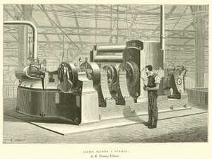 Great Light Machine by Mr. Thomas Edison by French School