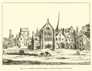 Great courtyard of the Temple, in 1650; after I. Sylvestre