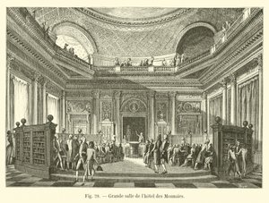 Great hall of the Mint Hotel by French School