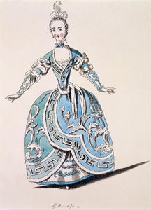 Greek Costume for the Chorus in Scanderbeg, facsimile by A. Guillaumot fils, 1763