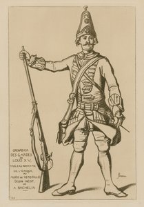 Grenadier of the Guards of Louis XV by French School