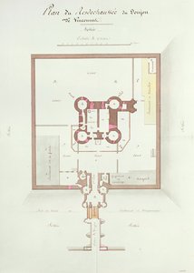 Ground floor plan of the Keep at Vincennes by French School