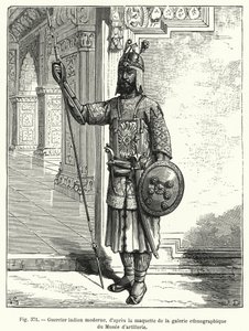 Modern Indian Warrior, after the model of the ethnographic gallery of the Artillery Museum by French School