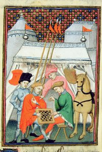 Ulysses playing chess, Parisian copy, c.1410-15