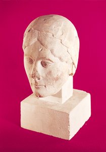 Head of a woman, from Cambrai Cathedral by French School
