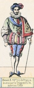 Henry III, 62nd King of France, Ascended the Throne in 1574, Died in 1589 by French School