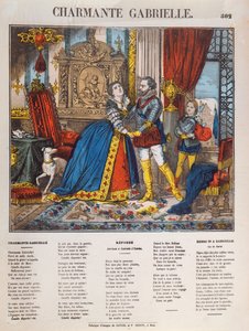 Henri IV (1553-1610), King of France and his Mistress Gabrielle d