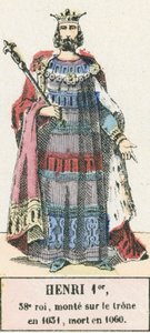 Henry I, 38th King, Ascended the Throne in 1031, Died in 1060 (engraving) by French School