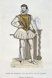 Henri de Lorraine, Duke of Guise, called le Balafré (1550 - 1588) - in 