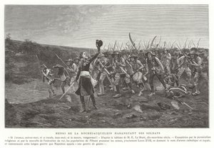 Henri de la Rochejaquelin Haranguing His Soldiers, Vendee Revolt, France by French School