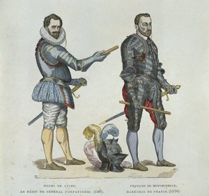 Henri of Guise and Francois de Montmorency, from an engraving of the time