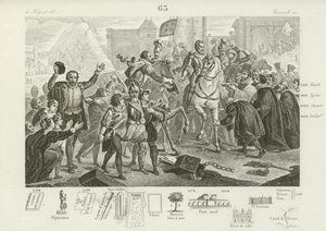 Henry IV of France entering Paris accompanied by the Comte de Brissac, Governor of the city, 22 March 1594 by French School