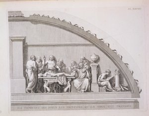 Hippocrates Teaching, from A Description of the School of Surgery in Paris, Published 1780