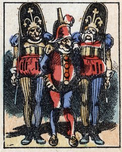 History of Dr. Pulcinella (Polichinelle). Wood Engraving of Imaging Pellerin - Epinal, Late 19th Century by French School