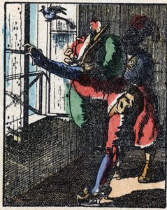 History of Dr. Pulcinella. Wood engraving of Imaging Pellerin - Epinal, sd. Late 19th century by French School