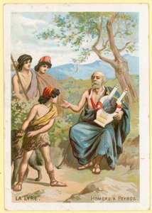 Homer Playing the Lyre by French School