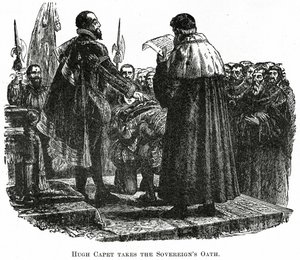 Hugh Capet takes the oath, c.1882