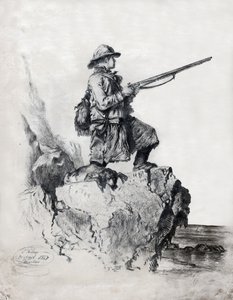 Hunter with His Dog
